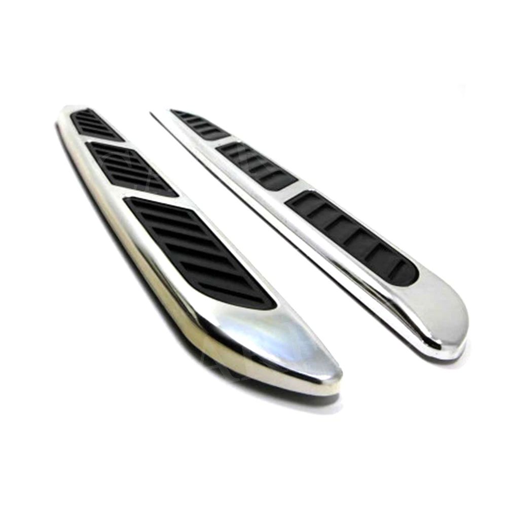 Universal Car Air Intake Flow Vent Fender Cover Decoration Shark Gill Stickers Fender Bumper Side Intake Flow Sticker 2PCS