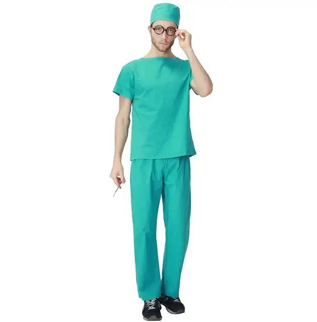 

Adult Men Nurse Costume Adult Halloween Costume Cosplay Male Medical Work Uniforms