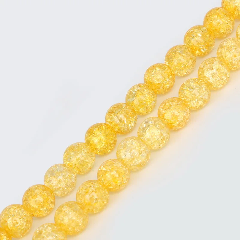 yellow crystal beads