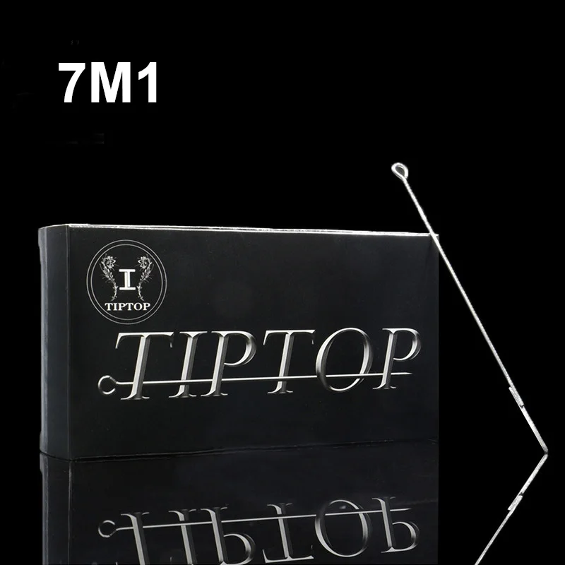 50 шт. TIPTOP Премиум Иглы для татуировки 7M1 Одноразовые стерилизованные 7 одиночные Magnum иглы для татуировки