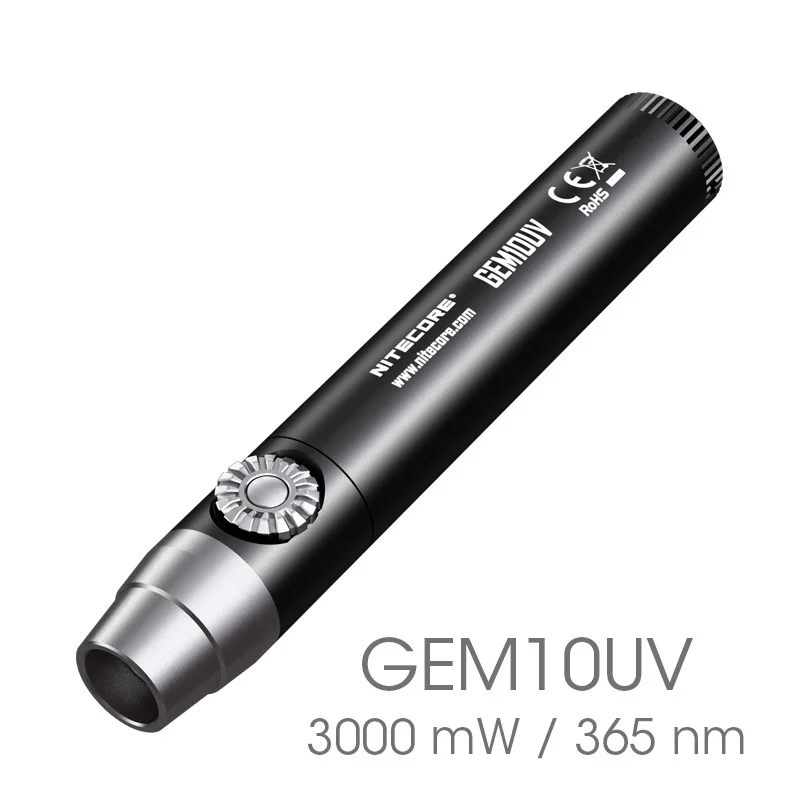 NITECORE GEM8 GEM10 GEM8UV GEM10UV идентификация драгоценных камней вспышка CREE XP L HI V3