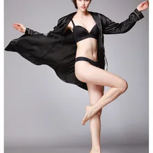 Женский шелковый халат летний бренд Новая мода распродажа гладкая створка женский спальный халат осенняя одежда для сна