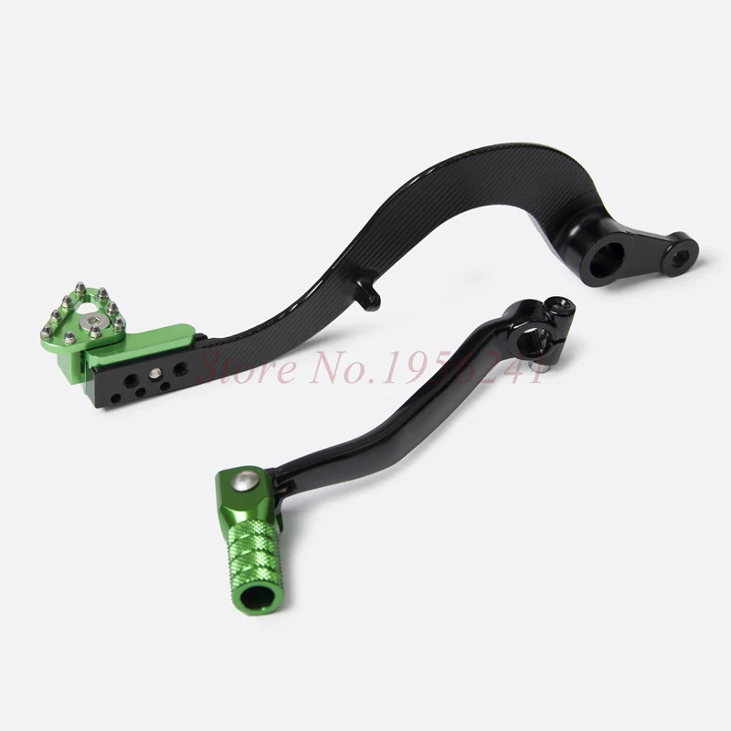 Motorcycle Folding Tip Gear Shift Lever & Brake Foot Pedal Footrest Kit