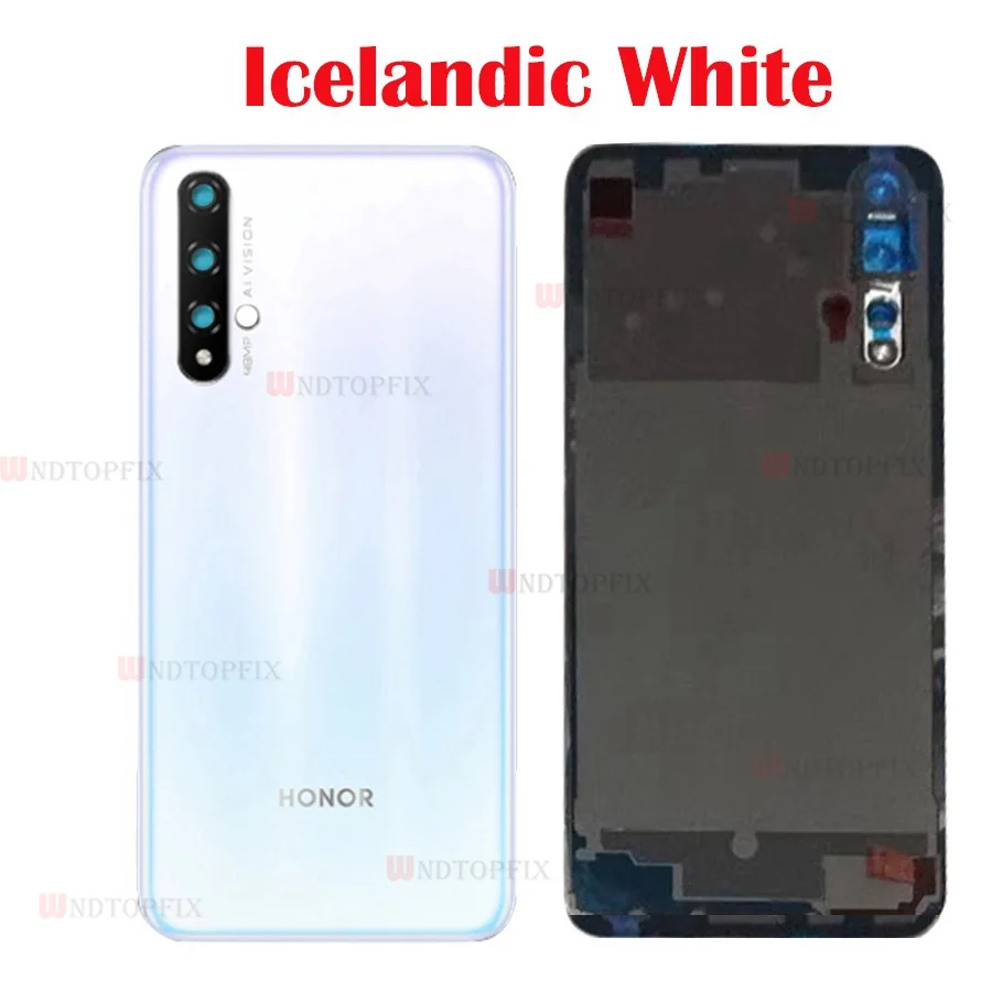Оригинальная задняя крышка для huawei honor 20 Pro+ стеклянный объектив для камеры 6,2" huawei honor 20 чехол для батареи honor 20 чехол для корпуса