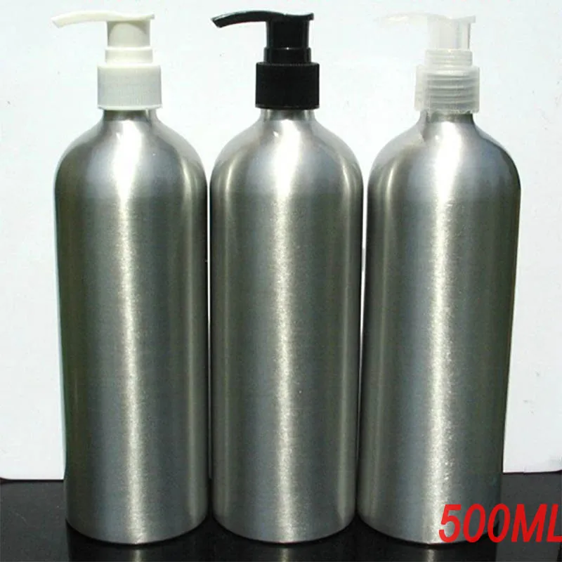 500ml aluminum bottle cosmetics bottle makeup Refillable Bottles w