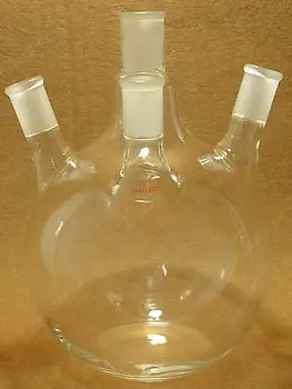 

Flat Bottom Glass Flask,3000ml,24/40,4-neck,3L,Four Neck,Lab Chemistry Bottle