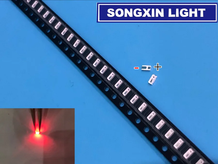 4000 шт 3014 SMD светодиодный чип красный ультра яркий 0 2 W 6 8LM 30mA 3V поверхностное