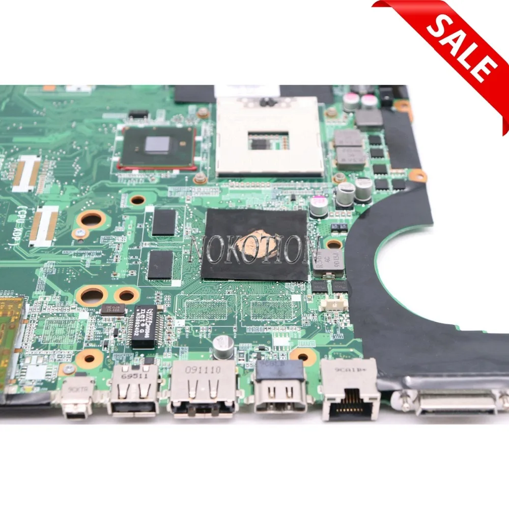 NOKOTION 580976-001 DA0UP6MB6F0 для Hp pavilion DV6 DV6-2100 материнская плата для ноутбука PM55 DDR3 GT210M GPU Бесплатный процессор