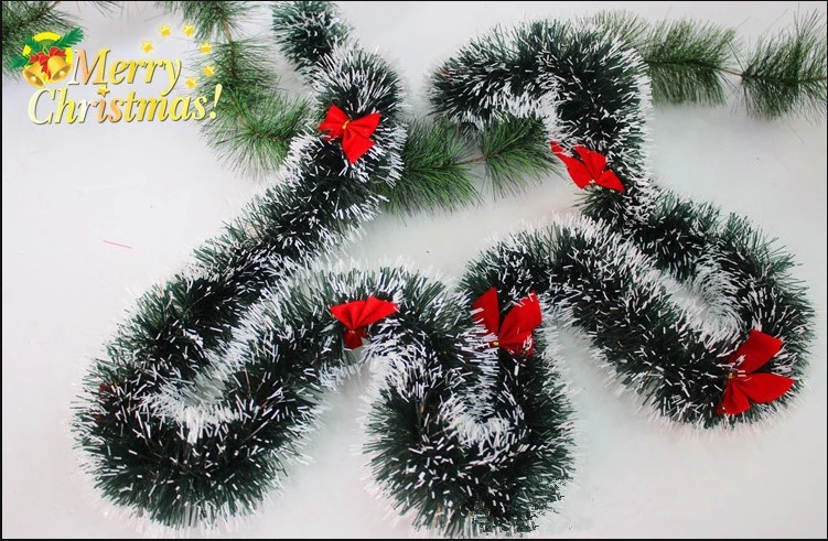 

2pcs/lot Natural Christmas Garland brace Decoration Red berries & Flowers & Pine Cones with butterfly buds