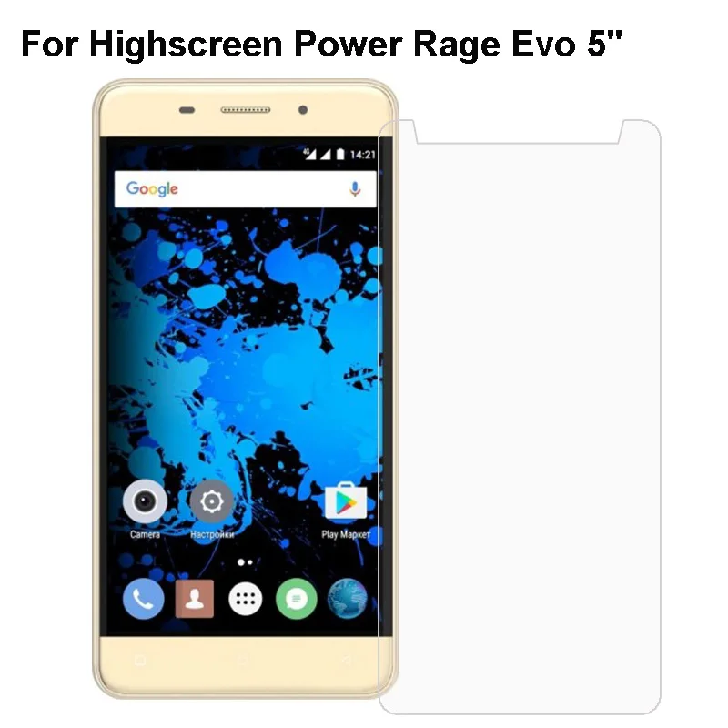 

Highscreen Power Rage Evo protective Tempered Glass Screen Protector film 9H 2.5D Protective Film for Highscreen Power Rage Evo