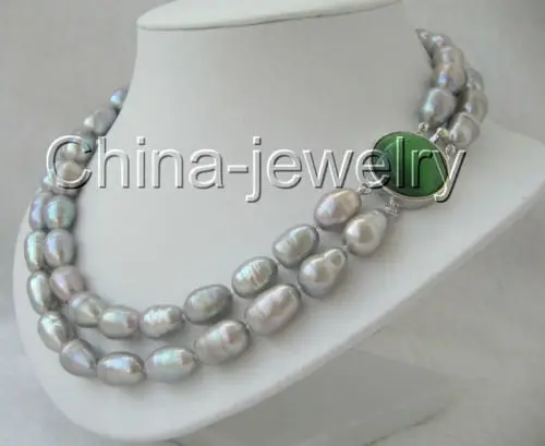 classic baroque freshwater cultured pearl shell flower leather necklace h973-2