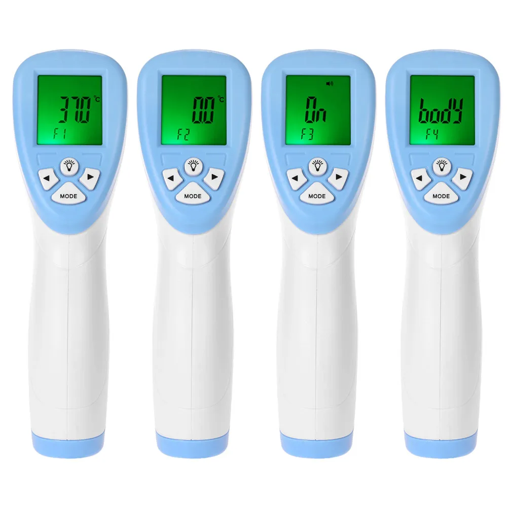 С ЖК-подсветкой фетальный взрослый лоб Бесконтактный цифровой умный датчик Инфракрасный термометр Детская батарея не входит в комплект
