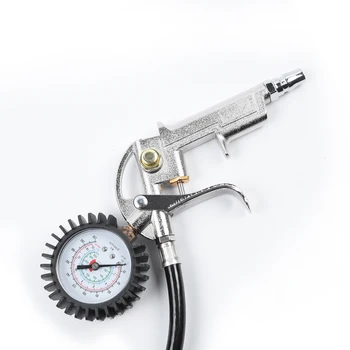 

PRO 220 Psi Car Bike Tire Inflator With Air Pressure Gauge Pistol Chuck Hose Hot