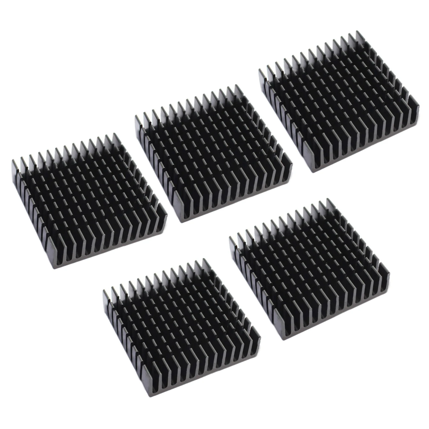 

5pcs Black Oxidation Heat Sink Module Cooling Aluminum Heatsink For LED Power Transistor 40*40*11mm Mayitr