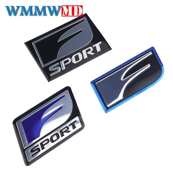 

Car Styling 2Pcs F SPORT Emblem Sticker Badge 3D Metal Decal For Lexus IS ISF GS RX RX300 RX350 ES IS250 ES350 LX570 CT200