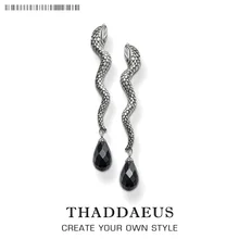 Серьги-гвоздики в виде змеи и кристаллов, стиль Томас, Гламурная Мода, хорошее Ювелирное Украшение для женщин, Ts, подарок из 925 пробы серебра, Супер предложения