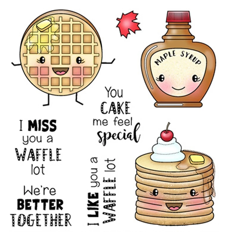 

ZhuoAng Delicious cake Transparent Clear Stamps / Silicone Seals for DIY scrapbooking photo album/Card Making