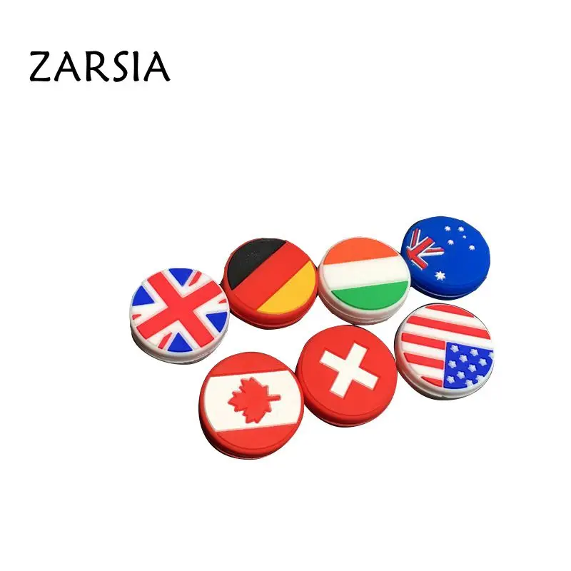 (50 pcs/lot) National flags tennis racket vibration dampener/tennis racquet damper