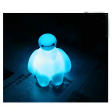 СВЕТОДИОДНЫЙ Красочный мультяшный светильник, пластиковый робот, Автомобильные украшения для интерьера, большие куклы героев, игрушки, украшения, аксессуары