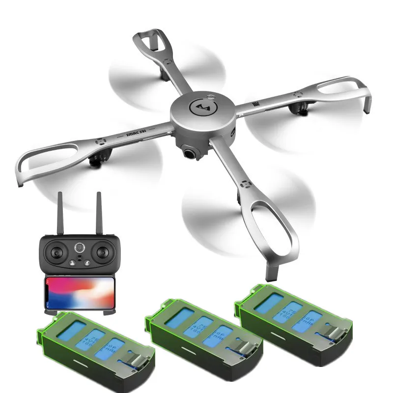 Gps Follow складной Wi Fi FPV системы RC Drone 2,4 г 15 минут HD камера 1080P Surround Fly автоматический возврат приложение управление 300 м расстояние - Цвет: Drone with 3 battery