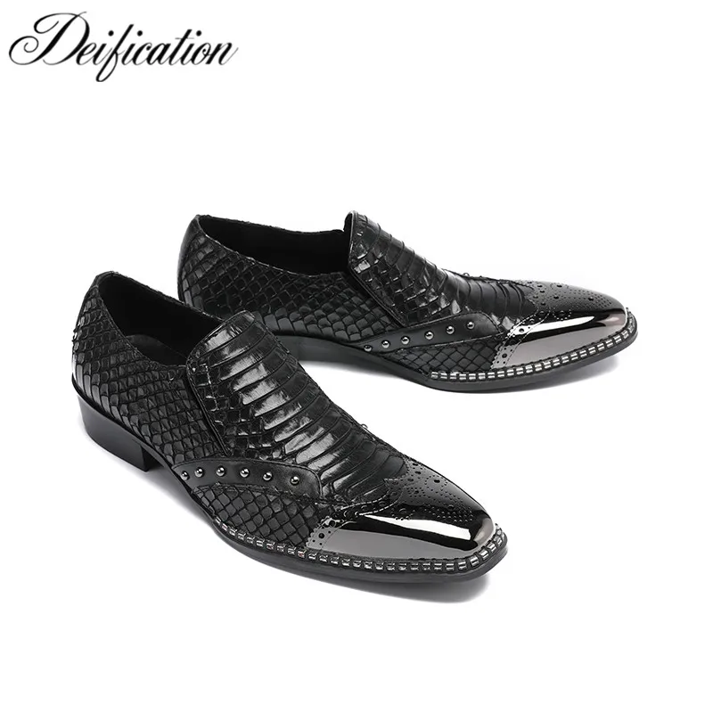 Vestido Square Zapatos Toe On Oxfords As Oficina Hombre Slip De UUSFCxn