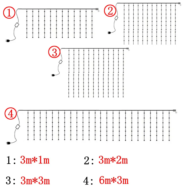 AC220V светодиодный Шторы строка светильник Фея светильник Сосулька Светодиодный Рождественская гирлянда 4,5*1 м/2 м/3 м Свадебная вечеринка патио окна домашняя Декорация