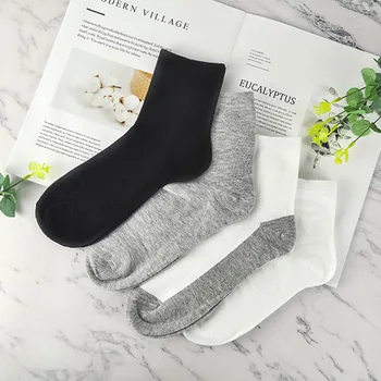 

5Pairs Big Size High Quality Casual Men's Business Socks For Men Cotton Spring Autumn Summer 4 Colors Socks