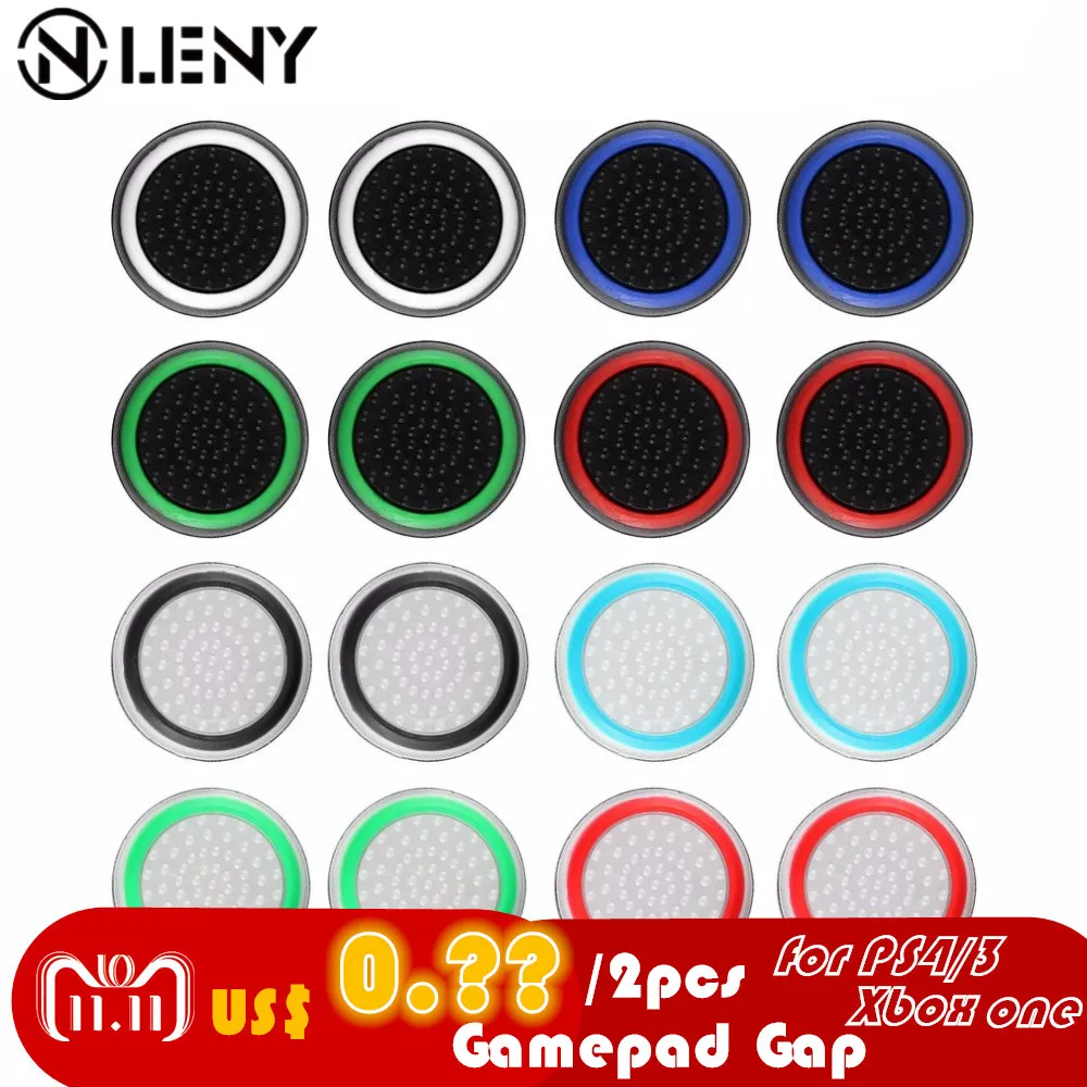 

2pcs Game Keycap for PS4/3 Accessory Protect Cover Silicone Thumb Stick Grip Caps for Xbox 360 for Xbox one Game Controllers
