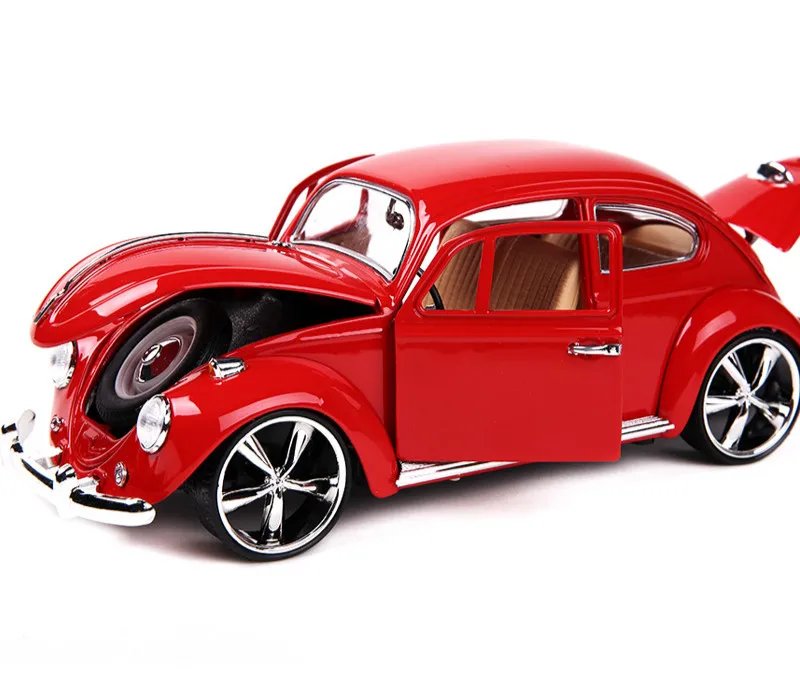 MZ 1:18 Alloy Retro Classic Beetle Car Model Mini Car Toys Table Decor Model 2010A