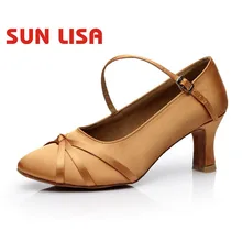 Танцевальные туфли Sun Lisa Великолепные женские танцевальные туфли на высоком каблуке, Современные бальные туфли для латинских танцев