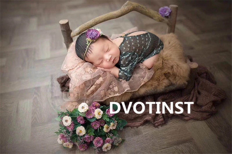 Dvotinst/реквизит для детской фотосъемки, деревянная кровать, чехол для ванной, аксессуары для фотосъемки младенцев, студийный реквизит для фотосъемки, подарок для душа