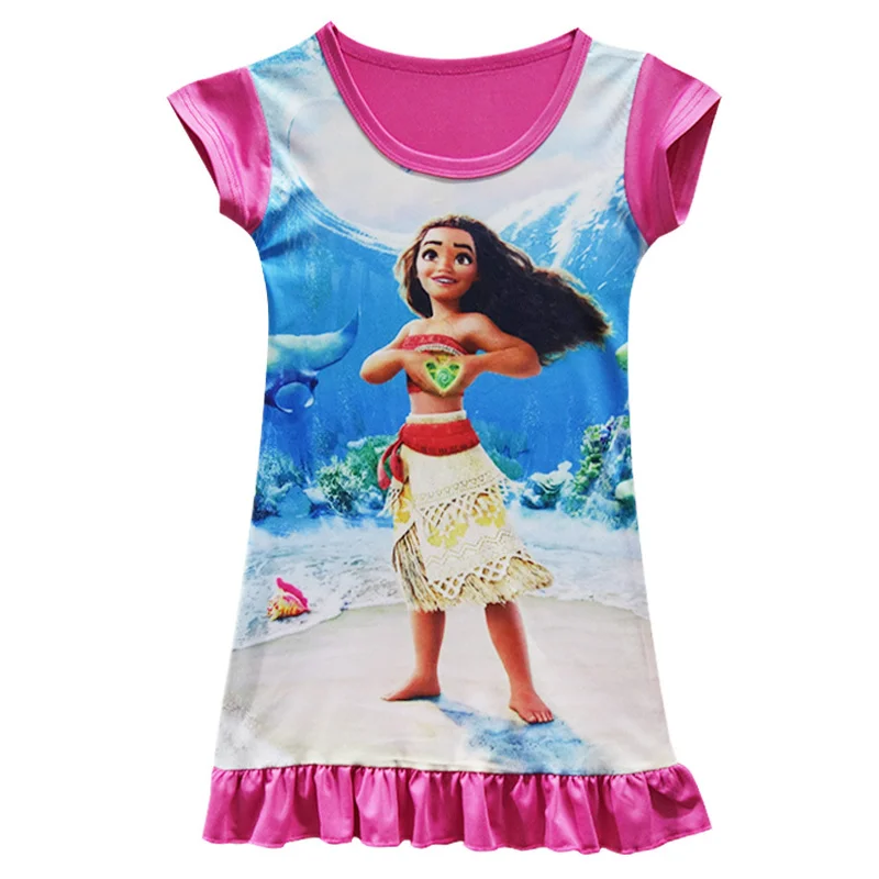 

Summer Girl Dress Moana Costumes Princess Girl Baby Girls Dress Birthday Party Clothes Night Gown Pajamas Night Dress
