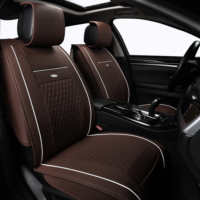 Leather font b car b font seat cover set For VW Megan 2 Solaris Passat Ceed