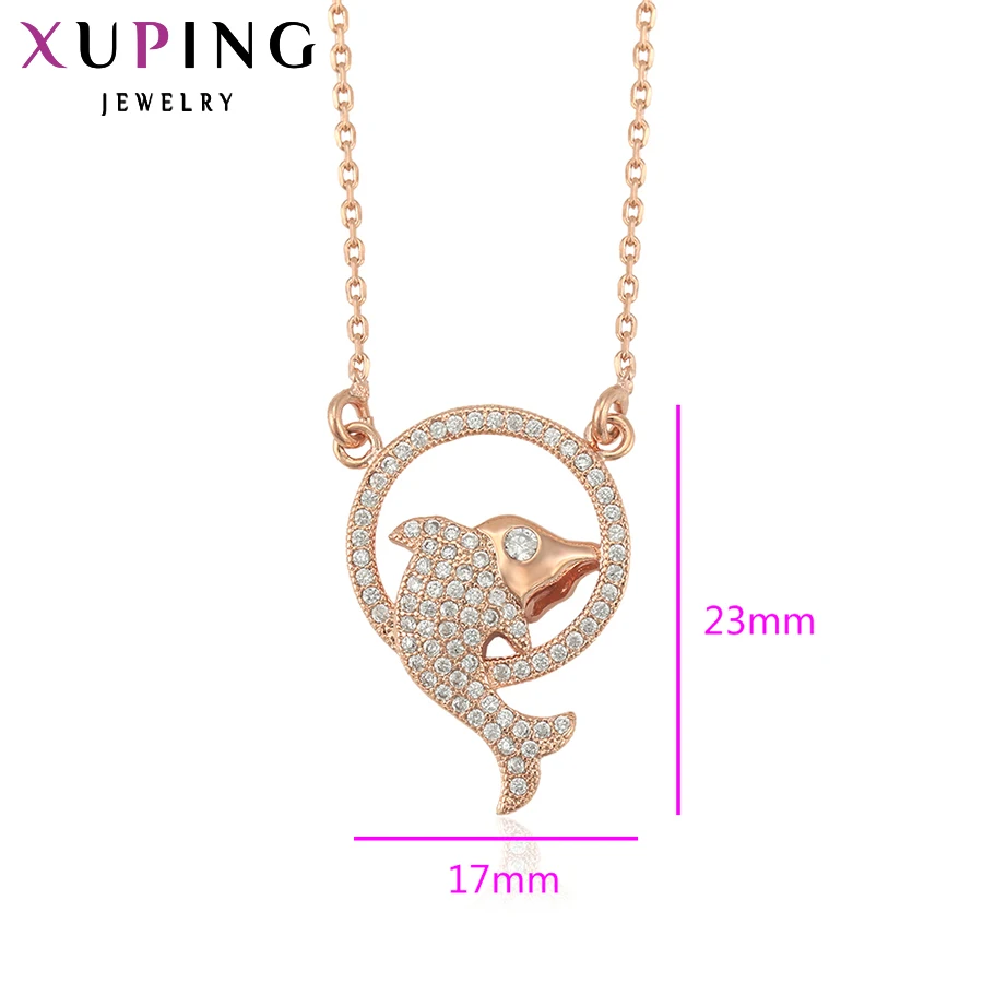 Xuping модное ожерелье, высокое качество, Очаровательное ожерелье для женщин, ювелирное изделие, подарок для девушек, высокое качество, акция 41784