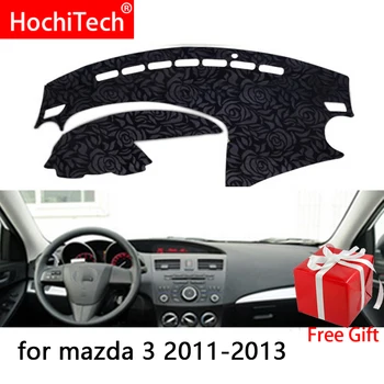 

Rose Pattern Non-slip Dashmat Dash Mat Dashboard Cover Pad Cover Carpet Car Sticker for mazda 3 2011 2012 2013 Car Styling