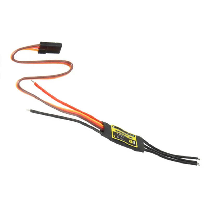 HTIRC Hornet 6A Fix-wing ESC бесщеточный ESC 2-4S LiPo 5V BEC 0.5A электронный регулятор скорости для самолетов с фиксированным крылом RC дронов