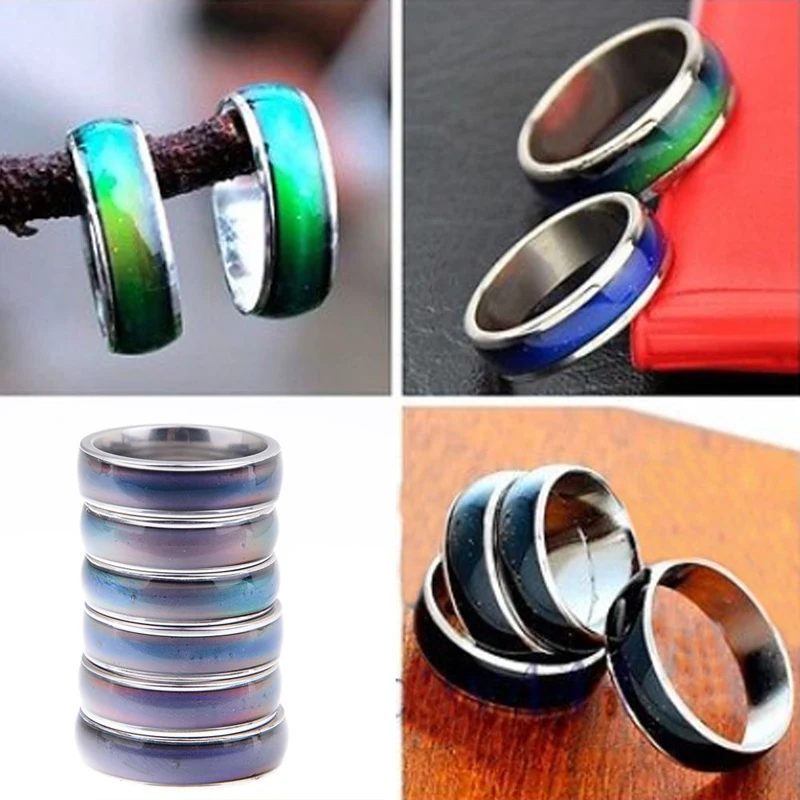 1pc Amazing Mood Ring Emotion Feeling Color Change Adjustable Ring Jewelry Gift