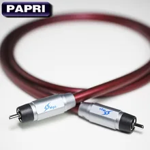 PAPRI MPS M-880R HiFi Audio Cable 99.99997% OCC Sliver Plated DIY Rhodium Plated Connector Plugs RCA Wire