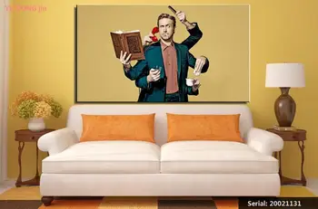 

Men Ryan Gosling Mary Portrait Classical oil Painting Drawing art Spray Unframed Canvas airbrush handmade figure brass20021131