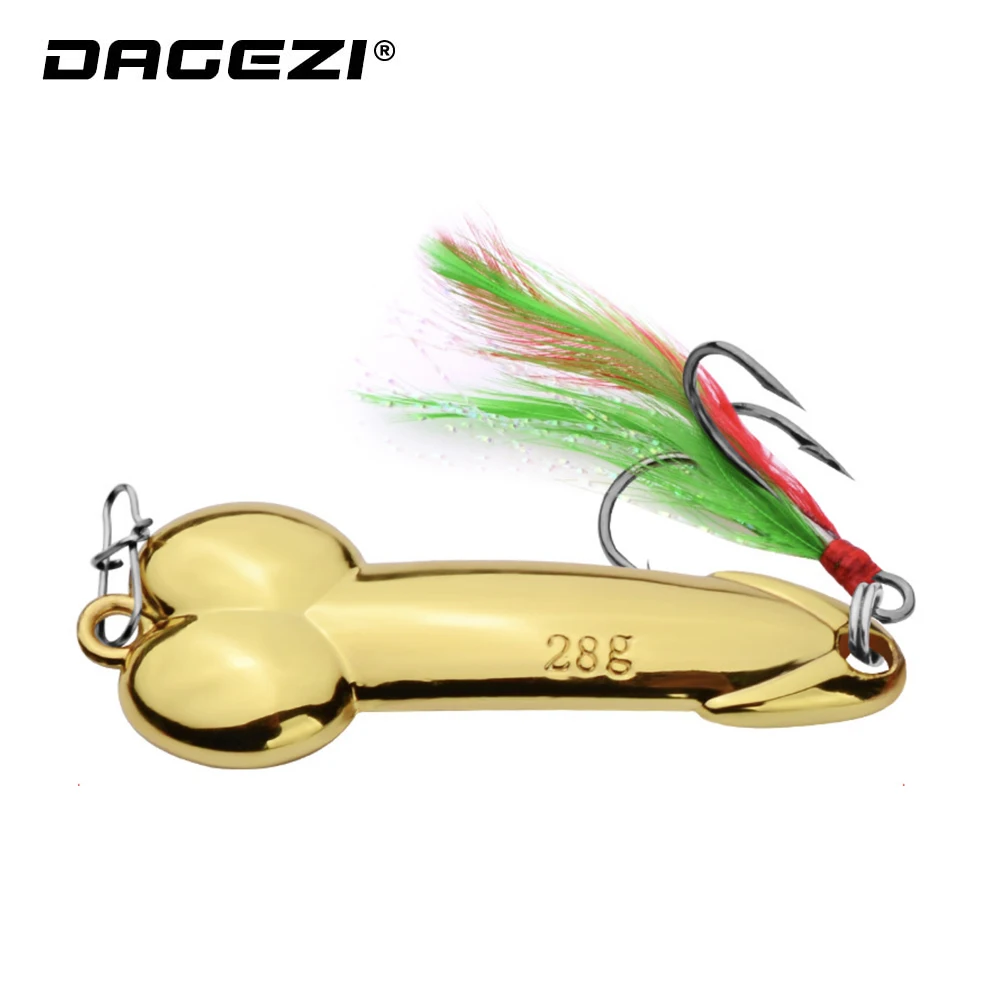 

DAGEZI Metal Fishing Lure Hard Spoon Lure With Feather Spinner Bait Fishing Tackle Hard Bait Spinner Bait Isca Artificial Bait