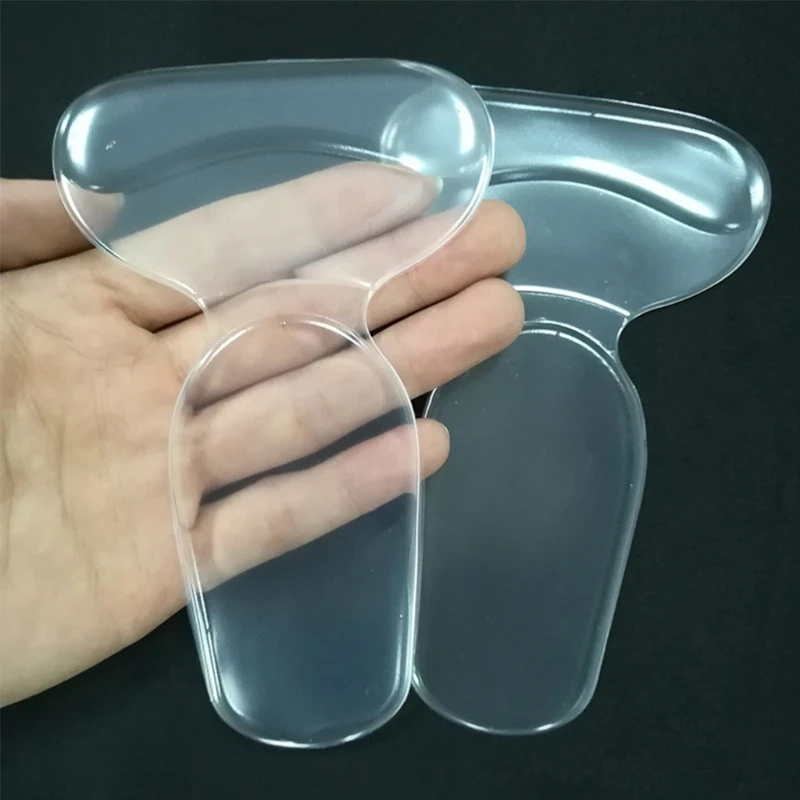 

1pair Silicone Gel Heel Sticker Soft T Shape Shoe Cushion Heel Sticker Wear Proof Anti Slip With Thicken Cushion Transparent New