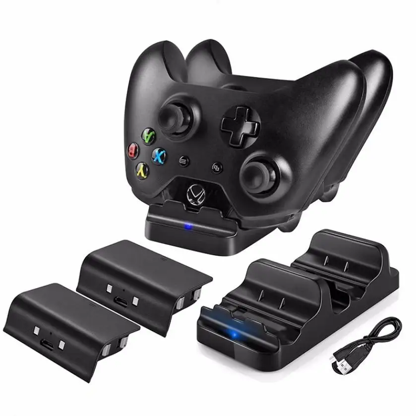 High Quality Game Controller Charger +2x Rechargeable Batteries