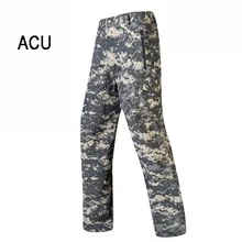 Мужские Мягкие штаны осень зима флис теплый ветрозащитный водонепроницаемый Спорт на открытом воздухе Рыбалка Военная Тактическая Лыжная походные брюки
