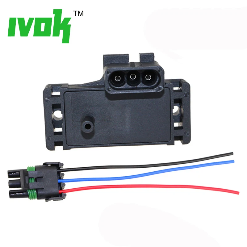 Boost para Opel Volvo com Plugue Barra Mapa Sensor Turbo Renault Conector Trança 12247571 16009886 16040609 16006836 2bar 2 Mod. 320574 4 Cheap Sensor de pressão