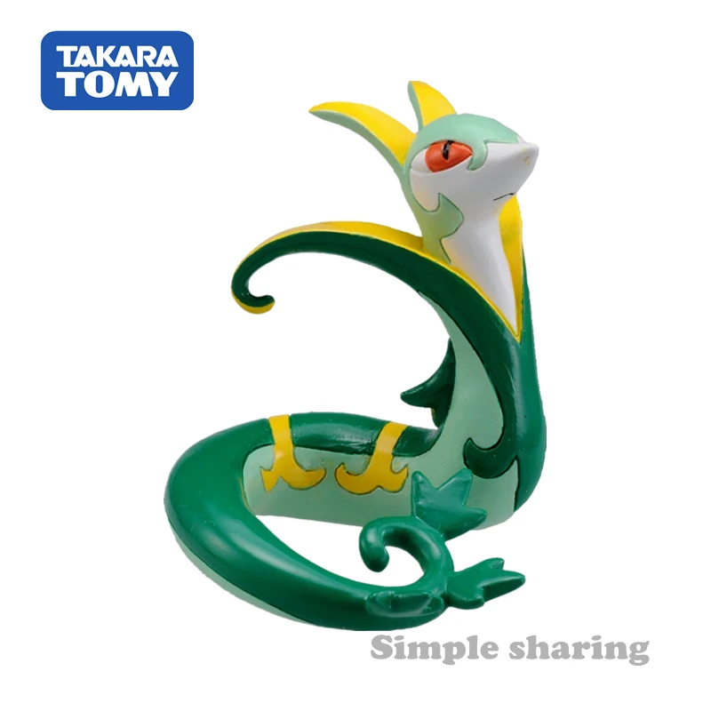 TAKARA TOMY POKEMON FIGURES COLLECTION карманная монстра змея 1 5 дюйма M 018 полимерная карточка Monarch