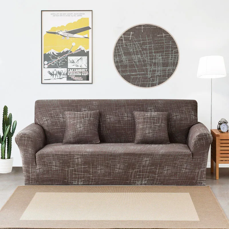 Все включено гибкий чехол для дивана для гостиной эластичный стрейч современный геометрический принт чехол для дивана Чехлы для дивана