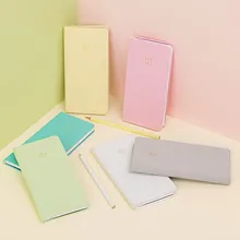 Чистый зеленый синий цвет недатированный еженедельник DIY план недели книга 88 листов Pocket Sheduler