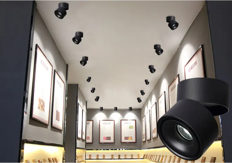 Trilho para Decoração Luminária de Teto Lâmpada de Teto para Decoração de Casa Lojas de Loja 12w com Trilho Luminária Suporte Cob 10w 18 High Quality Luzes e Iluminação
