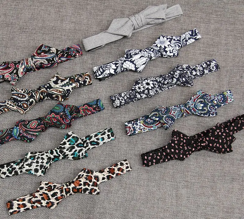  men self Bow tie set gourd bowtie hand point bowknot floral pocket square hanky butterfly handkerch