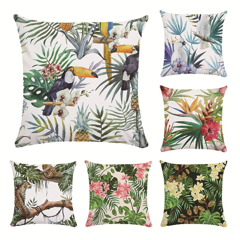

Tropical guava flower super soft short plush hug pillowcase cushion cover explosion home hotel decoration